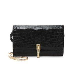 ELIZABETH AND JAMES croc-embossed leather bag